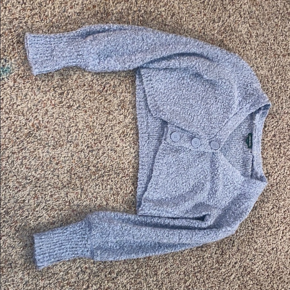 Grey Crop Top Sweater